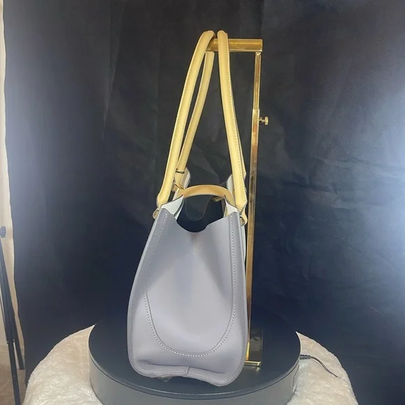 ZAC ( Zac Posen ) NWT , EARTHA MEDIUM , TOTE , off white, CHARCOAL Color. - Picture 3 of 16